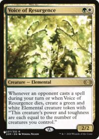 Voice of Resurgence - The List Reprints - Magic: The Gathering card