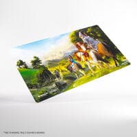 Magic: The Gathering The Hobbit Prime Playmat - Leaving Hobbiton - GameGenic Playmats - Playmats card