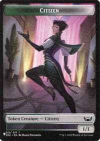 Citizen // Angel Double-Sided Token - The List Reprints - Magic: The Gathering card