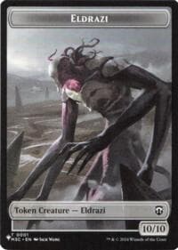 Eldrazi // Elf Warrior Double-Sided Token - The List Reprints - Magic: The Gathering card