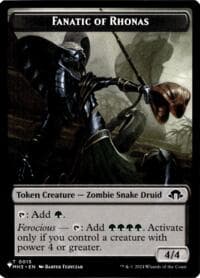 Fanatic of Rhonas // Elemental Double-Sided Token - The List Reprints - Magic: The Gathering card