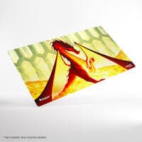 Magic: The Gathering The Hobbit Shiny Playmat - Smaug The Golden - GameGenic Playmats - Playmats card