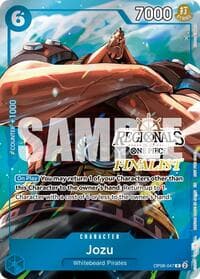 Jozu (Regionals Finalist Card Set 26-27 Vol.2) - One Piece Promotion Cards - One Piece Card Game card
