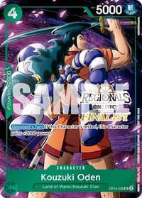 Kouzuki Oden (Regionals Finalist Card Set 26-27 Vol.2) - One Piece Promotion Cards - One Piece Card Game card