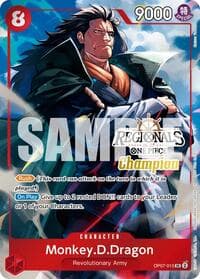 Monkey.D.Dragon (Regionals Champion Card Set 26-27 Vol.2) - One Piece Promotion Cards - One Piece Card Game card