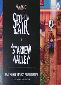 Secret Lair Drop: Secret Lair x Stardew Valley - Puca's Mischief As "Lucky Purple Memento"  - Traditional Foil Edition - Secret Lair Drop Series - Magic: The Gathering card