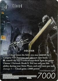 Cloud (Noir Silver Signature) - Blissful Eternity - Final Fantasy TCG card