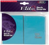 Elite2 Deck Guards - Glossy Standard - Azure (100-Pack) - BCW Card Sleeves - Card Sleeves card