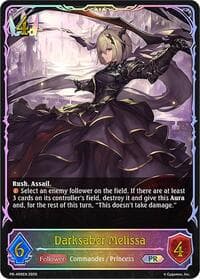 Darksaber Melissa - Shadowverse: Evolve Promo Cards - Shadowverse: Evolve card