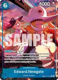 Edward.Newgate (040) (TR) - The World's Strongest Warriors - One Piece Card Game card