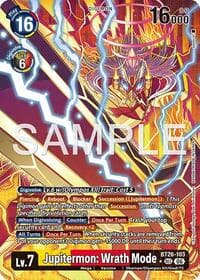Jupitermon: Wrath Mode (Alternate Art) - Timeless Bonds - Digimon Card Game card