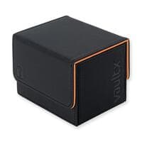 Vault X Exo-Tec Sideloading Deck Box 100+ - Black/Orange - Vault X Deck Boxes - Deck Boxes card