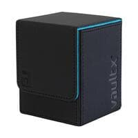 Vault X Exo-Tec Toploading Deck Box 80+ - Black/Blue - Vault X Deck Boxes - Deck Boxes card