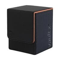 Vault X Exo-Tec Toploading Deck Box 80+ - Black/Orange - Vault X Deck Boxes - Deck Boxes card