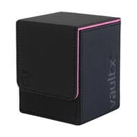 Vault X Exo-Tec Toploading Deck Box 80+ - Black/Pink - Vault X Deck Boxes - Deck Boxes card