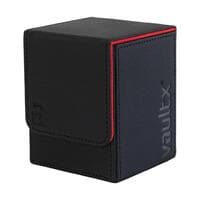 Vault X Exo-Tec Toploading Deck Box 80+ - Black/Red - Vault X Deck Boxes - Deck Boxes card