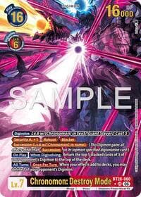 Chronomon: Destroy Mode (Alternate Art) - Timeless Bonds - Digimon Card Game card