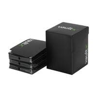 Vault X Large Deck Box 100+ With 150 Sleeves - Black - Vault X Card Sleeves - Card Sleeves card
