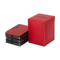 Vault X Large Deck Box 100+ With 150 Sleeves - Red - Vault X Card Sleeves - Card Sleeves card