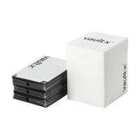 Vault X Large Deck Box 100+ With 150 Sleeves - White - Vault X Card Sleeves - Card Sleeves card