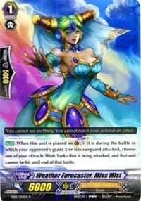 Weather Forecaster, Miss Mist - EB05 - Celestial Valkyries - Cardfight Vanguard card