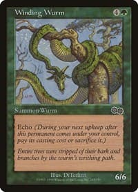 Winding Wurm - Urza's Saga - Magic: The Gathering card