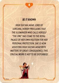 Reign of Jafar Lore Card (4 of 19) - Reign of Jafar - Disney Lorcana card