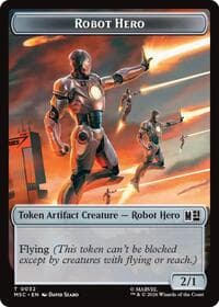 Robot Hero // Villain Double-Sided Token - Commander: Marvel Super Heroes - Magic: The Gathering card