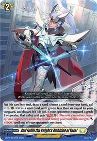 And Fulfill the Knight's Ambition of Yore! - D Promo Cards - Cardfight Vanguard card