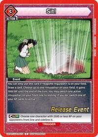 Sit! - UE23BT: Inuyasha Release Event Cards - Union Arena card