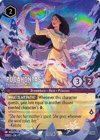 Pocahontas - Following the Wind - D23 Promos - Disney Lorcana card
