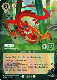 Mushu - Stealthy Dragon - D23 Promos - Disney Lorcana card