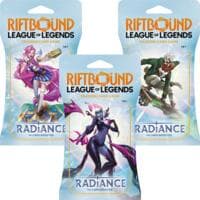 Radiance - Sleeved Booster Pack Art Bundle (Set of 3) - Radiance - Riftbound: League of Legends Trading Card Game card