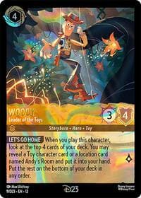 Woody - Leader of the Toys - D23 Promos - Disney Lorcana card