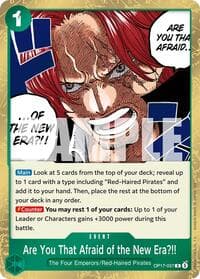 Are You That Afraid of the New Era?! - The World's Strongest Warriors - One Piece Card Game card