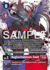 Aegiochusmon: Dark (Alternate Art) - Timeless Bonds - Digimon Card Game card