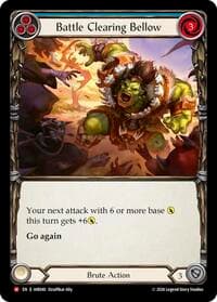 Battle Clearing Bellow - Usurp the Shadow Throne - Flesh and Blood TCG card