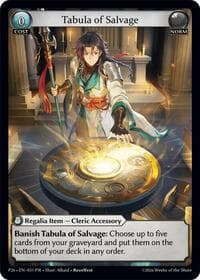 Tabula of Salvage - Promotional Cards - Grand Archive TCG card
