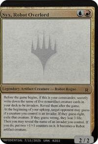Syx, Robot Overlord - Un-Known Event Playtest Cards - Magic: The Gathering card