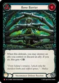 Bone Barrier - Usurp the Shadow Throne - Flesh and Blood TCG card