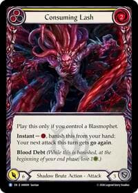 Consuming Lash - Usurp the Shadow Throne - Flesh and Blood TCG card