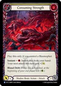 Consuming Strength - Usurp the Shadow Throne - Flesh and Blood TCG card