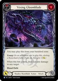 Vexing Gloomblade (Red) - Usurp the Shadow Throne - Flesh and Blood TCG card