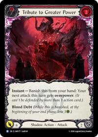 Tribute to Greater Power - Usurp the Shadow Throne - Flesh and Blood TCG card