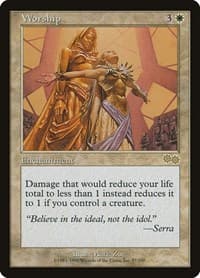 Worship - Urza's Saga - Magic: The Gathering card