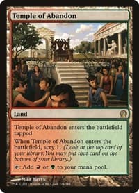 Temple of Abandon - Theros - Magic: The Gathering card
