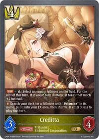 Creditta - P18EN (Foil) - CP04: Princess Connect! Re:Dive - Shadowverse: Evolve card