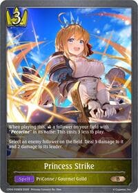 Princess Strike - P28EN (Foil) - CP04: Princess Connect! Re:Dive - Shadowverse: Evolve card