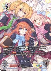 Yuni, Chloe & Chieru (C) (SP) - CP04: Princess Connect! Re:Dive - Shadowverse: Evolve card