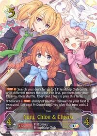 Yuni, Chloe & Chieru (U) - CP04: Princess Connect! Re:Dive - Shadowverse: Evolve card